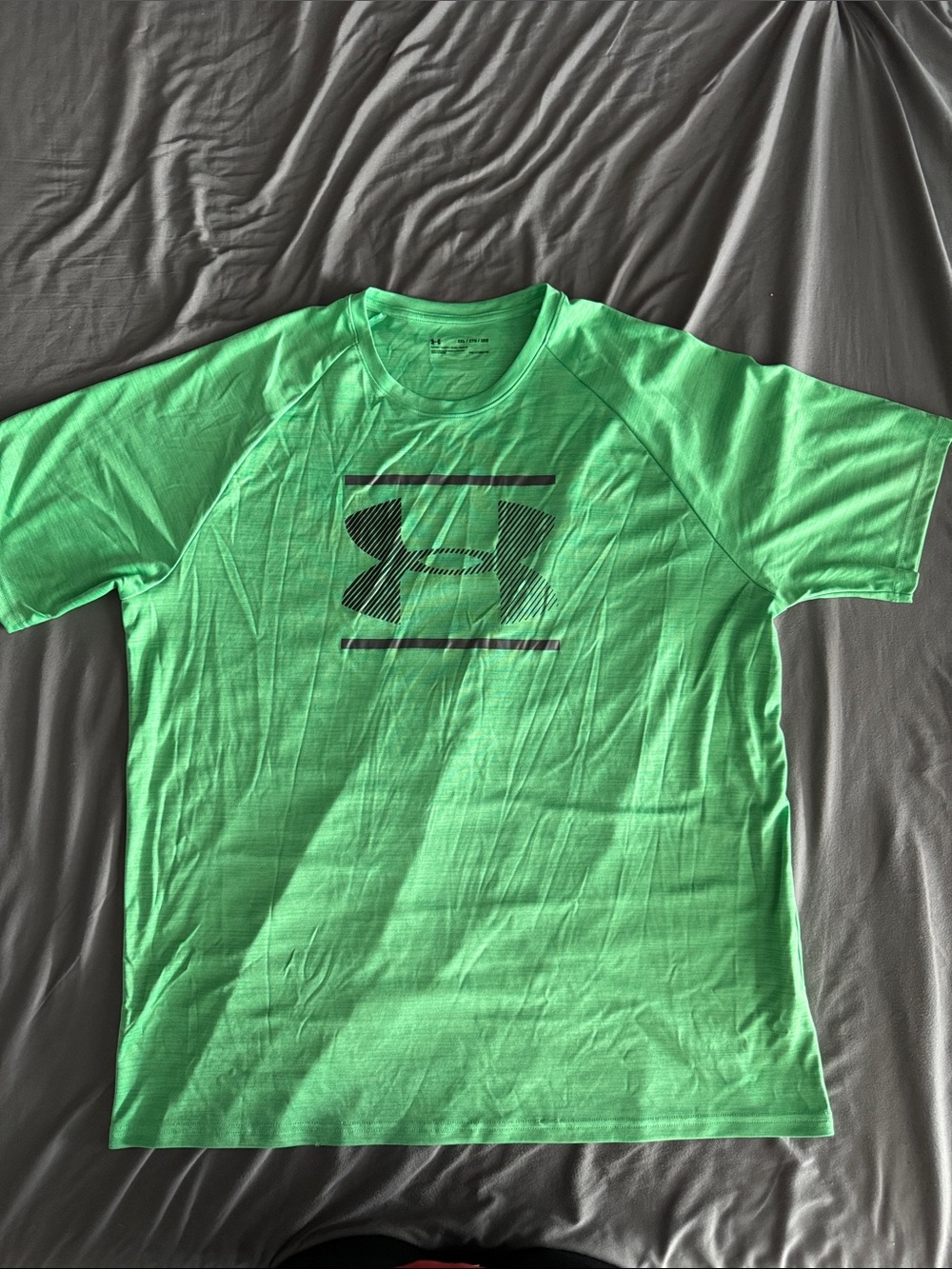 Under Armour Men’s Bright Green Logo Crew Short Sleeve Tee